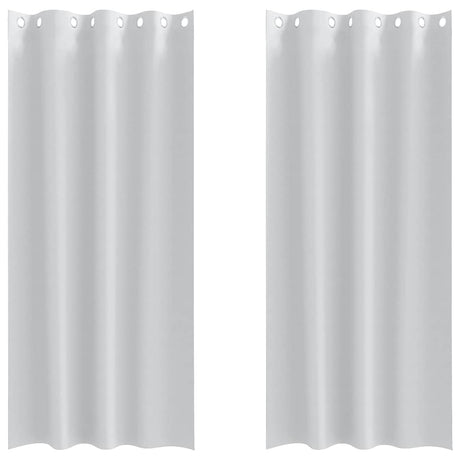 Vidaxl zwart-out gordijnen met ringen 2 pcs bleekgrijs 260 x 140 cm