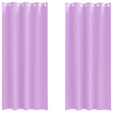 Vidaxl zwart-out gordijnen met ringen 2 pcs paars 260 x 140 cm