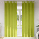 Vidaxl zwart-out gordijnen met ringen 2 pcs groen 225 x 140 cm