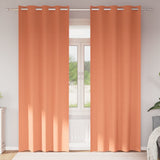 Vidaxl zwart-out gordijnen met ringen 2 pcs terracotta 225 x 140 cm