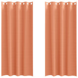 Vidaxl zwart-out gordijnen met ringen 2 pcs terracotta 225 x 140 cm