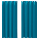 Vidaxl zwart-out gordijnen met ringen 2 pcs turquoise 245 x 140 cm