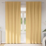Vidaxl zwart-out gordijnen met ringen 2 pcs beige 225 x 140 cm