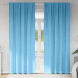 Vidaxl zwart-out gordijnen met ringen 2 pcs lichtblauw 260 x 140 cm