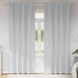 Vidaxl zwart-out gordijnen met ringen 2 pcs bleekgrijs 245 x 140 cm