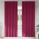 Vidaxl zwart-out gordijnen met ringen 2 pcs wijnrood 260 x 140 cm