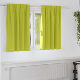 Vidaxl zwart-out gordijnen met ringen 2 pcs groen 140 x 140 cm