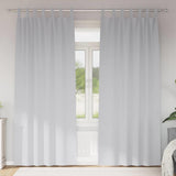 Vidaxl zwart-out gordijnen met ringen 2 pcs bleekgrijs 245 x 140 cm