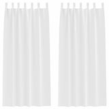 Vidaxl zwart-out gordijnen met ringen 2 pcs puur wit 225 x 140 cm