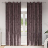Vidaxl velvet gordijnen met gordijnen 2 pcs bruin 260 x 140 cm fluweel