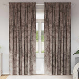 Vidaxl velvet gordijnen 2 pcs cappuccino 225 x 140 cm fluweel
