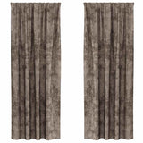 Vidaxl velvet gordijnen 2 pcs cappuccino 225 x 140 cm fluweel
