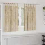 Vidaxl velvet gordijnen met gordijnen 2 pcs crème 140 x 140 cm fluweel