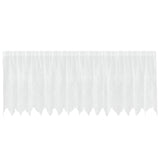 Vidaxl kantgordijn met gordijnen bloemen wit 80 x 400 cm polyester
