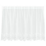 Vidaxl kantgordijn met gordijnen wit 200 x 120 cm polyester
