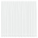 Vidaxl kantgordijn met gordijnen bloemen wit 240 x 400 cm polyester