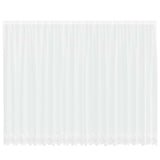 Vidaxl kantgordijn met gordijnen bloemen wit 220 x 500 cm polyester