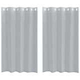 Vidaxl voile gordijn 2 pcs donkergrijs 175 x 140 cm polyester