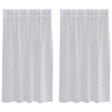 Vidaxl voile gordijn 2 pcs lichtgrijs 140 x 140 cm polyester