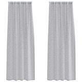Vidaxl voile gordijn 2 pcs donkergrijs 245 x 140 cm polyester