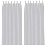 Vidaxl voile gordijn 2 pcs lichtgrijs 225 x 140 cm polyester