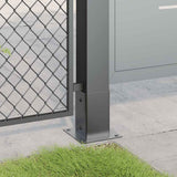 Vidaxl paondervoeten vierkant 4st 91x91mm gepoedercoat staal antraciet