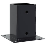 Vidaxl spokkels vierkant 12 st 91x91 mm antraciet staal gepoedercoat