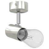 Vidaxl plafondspot met schijnwerpers nikkel 6,5 x 6 x 11,5 cm metaal