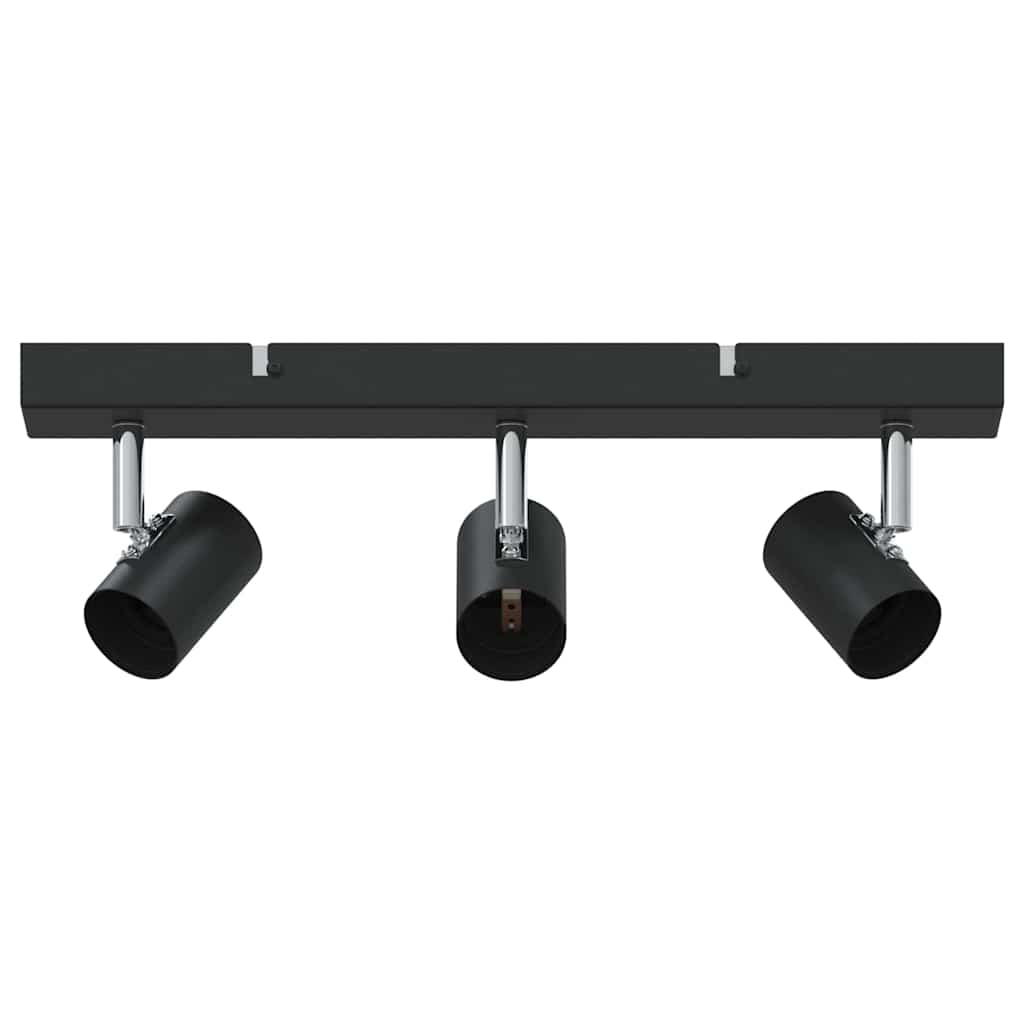 Vidaxl plafondspot met schijnwerpers zwart 38 x 6,5 x 11,5 cm metaal