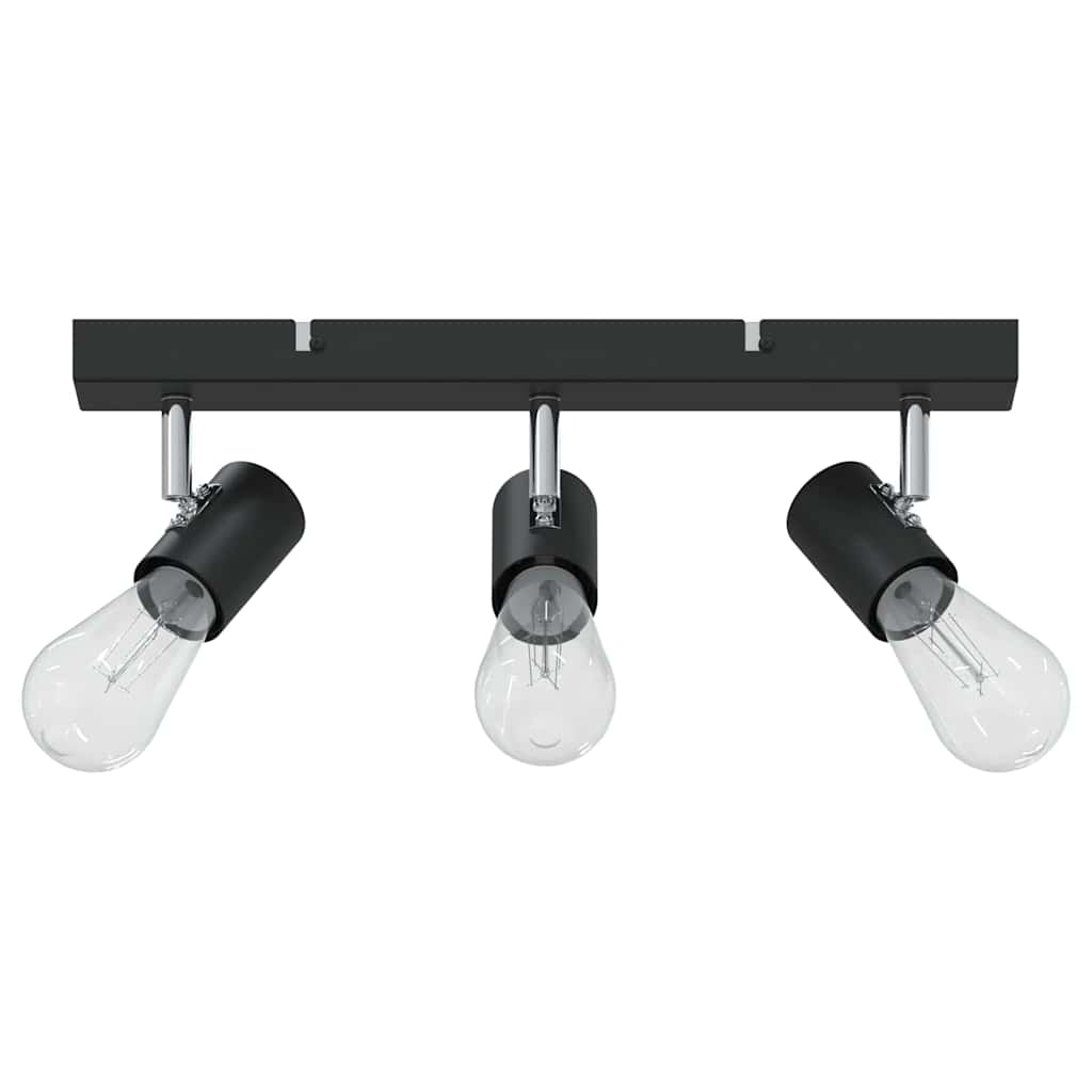 Vidaxl plafondspot met schijnwerpers zwart 38 x 6,5 x 11,5 cm metaal