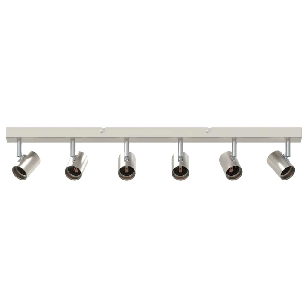 Vidaxl plafondspot met schijnwerpers nikkel 73 x 6,5 x 11,5 cm metaal