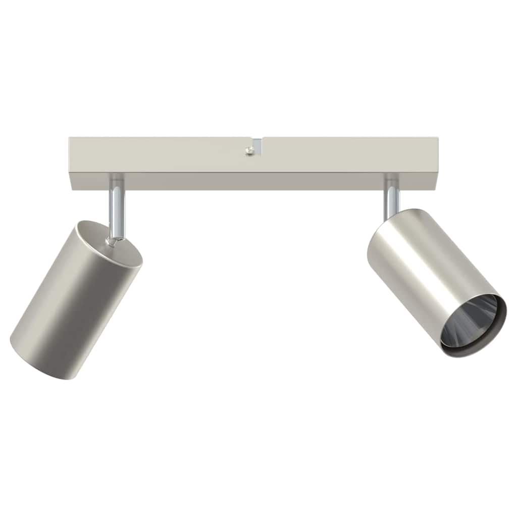 Vidaxl plafondspot met schijnwerpers nikkel 26 x 6 x 16 cm metaal