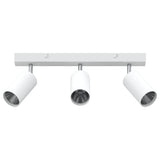 Vidaxl plafondspot met schijnwerpers wit 38 x 6 x 16 cm metaal