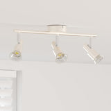 Vidaxl plafondspot met schijnwerpers nikkel 39 x 10,5 x 10,5 cm staal