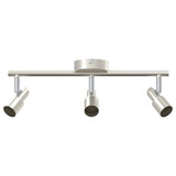 Vidaxl plafondspot met schijnwerpers nikkel 39 x 10,5 x 10,5 cm staal
