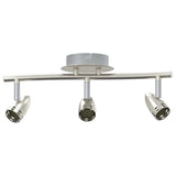 Vidaxl plafondspot met schijnwerpers nikkel 36,5 x 10 x 12,5 cm metaal