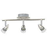 Vidaxl plafondspot met schijnwerpers nikkel 36,5 x 10 x 12,5 cm metaal
