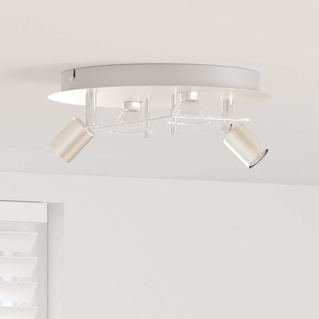 Vidaxl plafondspot nikkel 29 x 29 x 11 cm staal en glas