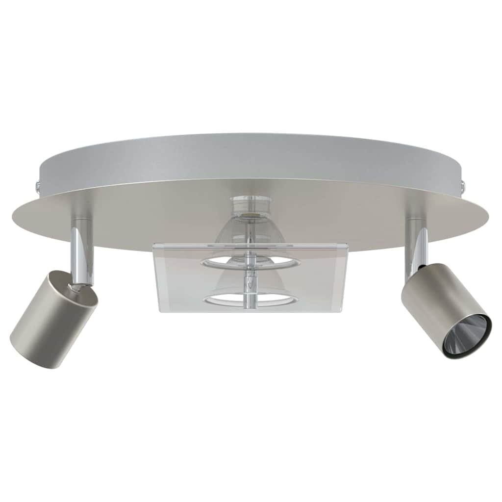 Vidaxl plafondspot nikkel 29 x 29 x 11 cm staal en glas