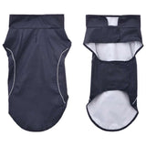 Vidaxl hondenregenjas met reflecterende strips polyester marineblauw s