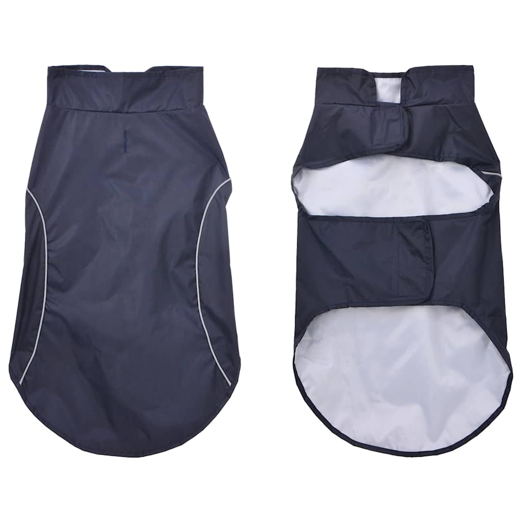 Vidaxl hondenregenjas met reflecterende strips polyester blauw 2xl