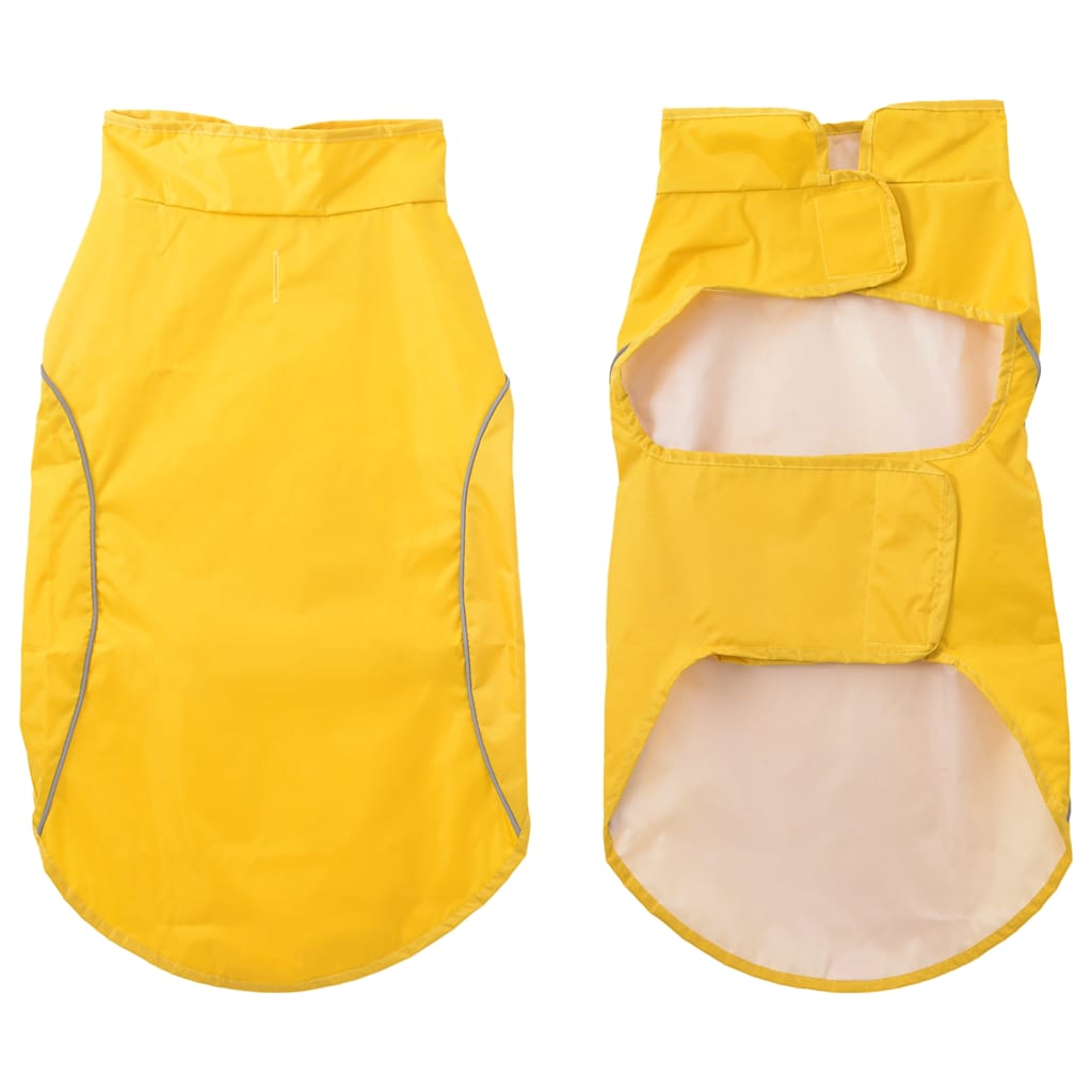 Vidaxl hondenregenjas met reflecterende strips polyester geel xl