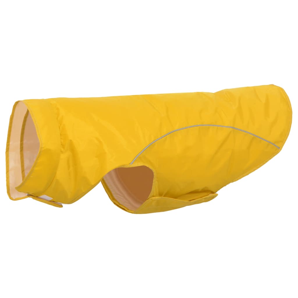 Vidaxl hondenregenjas met reflecterende strips polyester geel 3xl