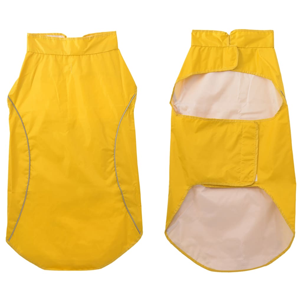Vidaxl hondenregenjas met reflecterende strips polyester geel 3xl