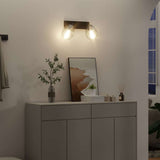 Vidaxl plafondspot zwart 33 x 13 x 26 cm glas en metaal