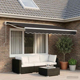 Vidaxl vervangingsdoek voor zonnescherm antraciet 330 x 195 cm