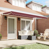Vidaxl vervangingsdoek voor zonnescherm bordeauxrood 380 x 195 cm
