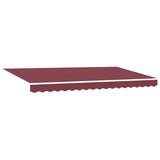 Vidaxl vervangingsdoek voor zonnescherm bordeauxrood 380 x 195 cm