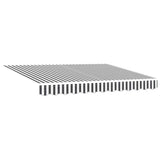 Vidaxl vervangingsdoek voor zonnescherm antraciet en wit 235 x 195 cm
