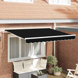 Vidaxl vervangingsdoek voor zonnescherm zwart 280 x 245 cm polyester